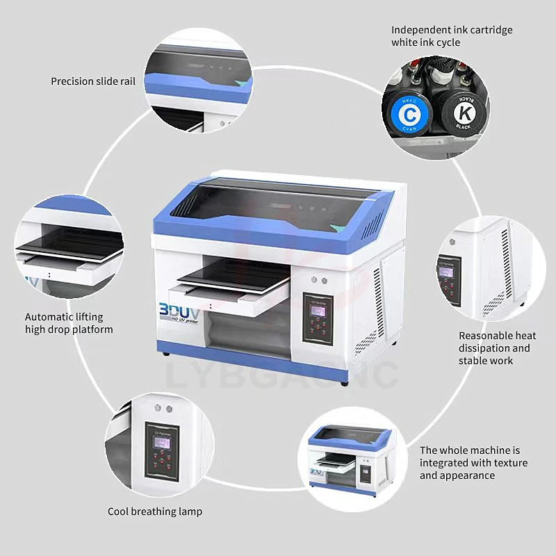 LY 3060 220V 110V Full Automatic Flatbed Photo UV DTG Inkjet Printer Machine USB Infrared Ray Measure view 3