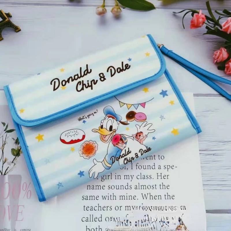 Disney Mickey Mouse Document Bag Multifunctional Document Holder Binder Organ Bag Anime Folders Organizer School Office Supplies