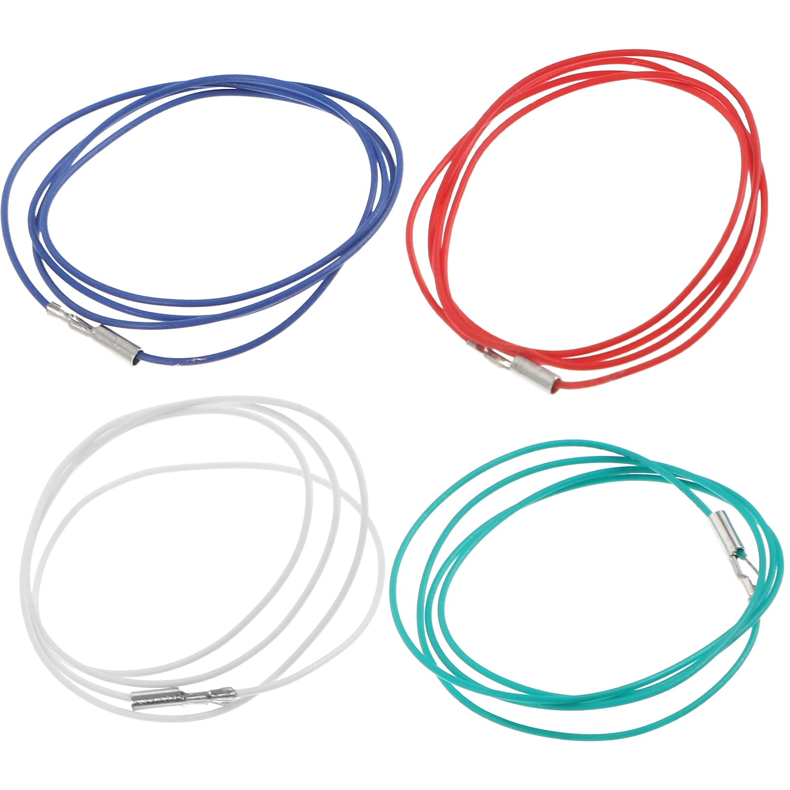 

4pcs Headshell Wire Group Copper Bracket Lead Replacement Cable Stereo Leads Blue Green Red White Long Flexible Durable Safe