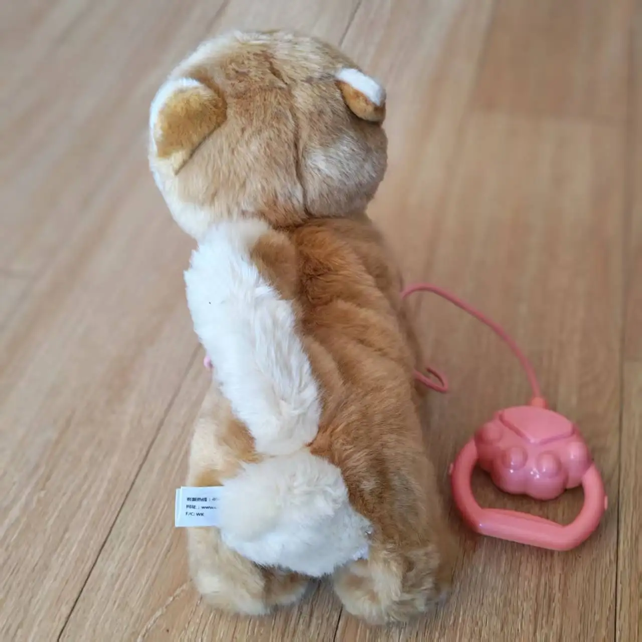 Pluszowa symulacja elektrycznej zabawki-psa, interakcja rodzic-dziecko, uspokaja dziecko uczące się chodzić, elektryczna zabawka.