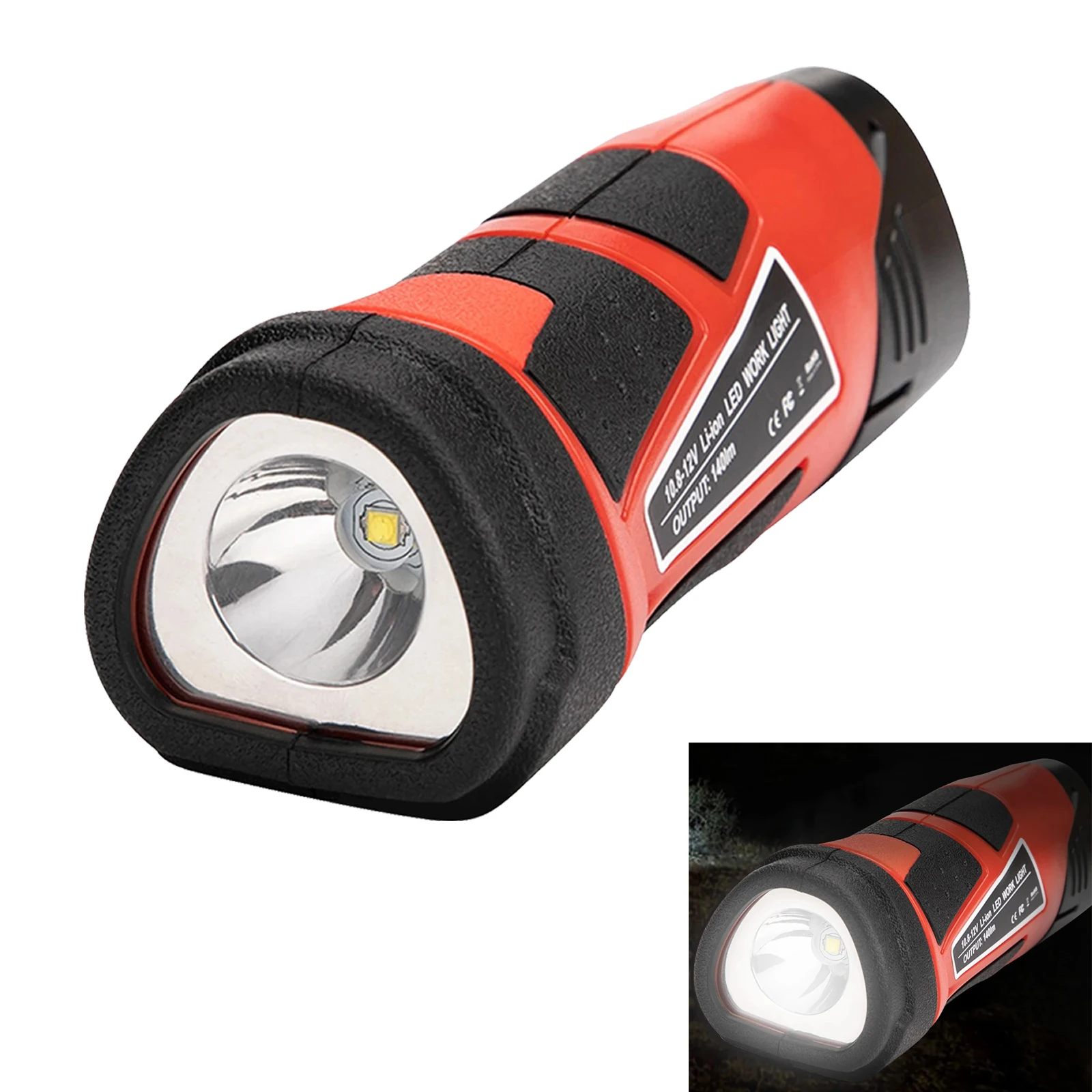 

3W Electric Torch LED Flashlight Portable Outdoor Emergency Light Fishing Camping Lamp for Milwaukee 10.8V 12V Li-ion Battery