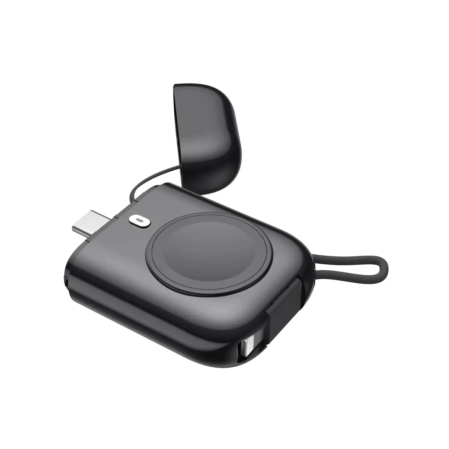 

Portable Wireless Charger for Apple Watch, Pocket-Size Power Bank Wireless Charging Pad Stand for Apple Watch Series 4/3/2 /1