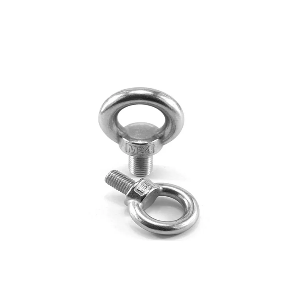 DIN580 304/316 Stainless Steel Marine Lifting Eye Screws M6 M8 M10 M12 M16 Ring Eye Bolt Ring Hooking Nut