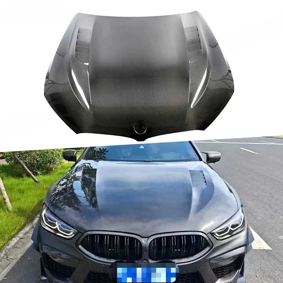 

Carbon Fiber For BMW 8 Series M8 G14 G15 G16 840 850 860 Car Front Bumper Engine Cover Hood Bonnet Vent Parts Body kit