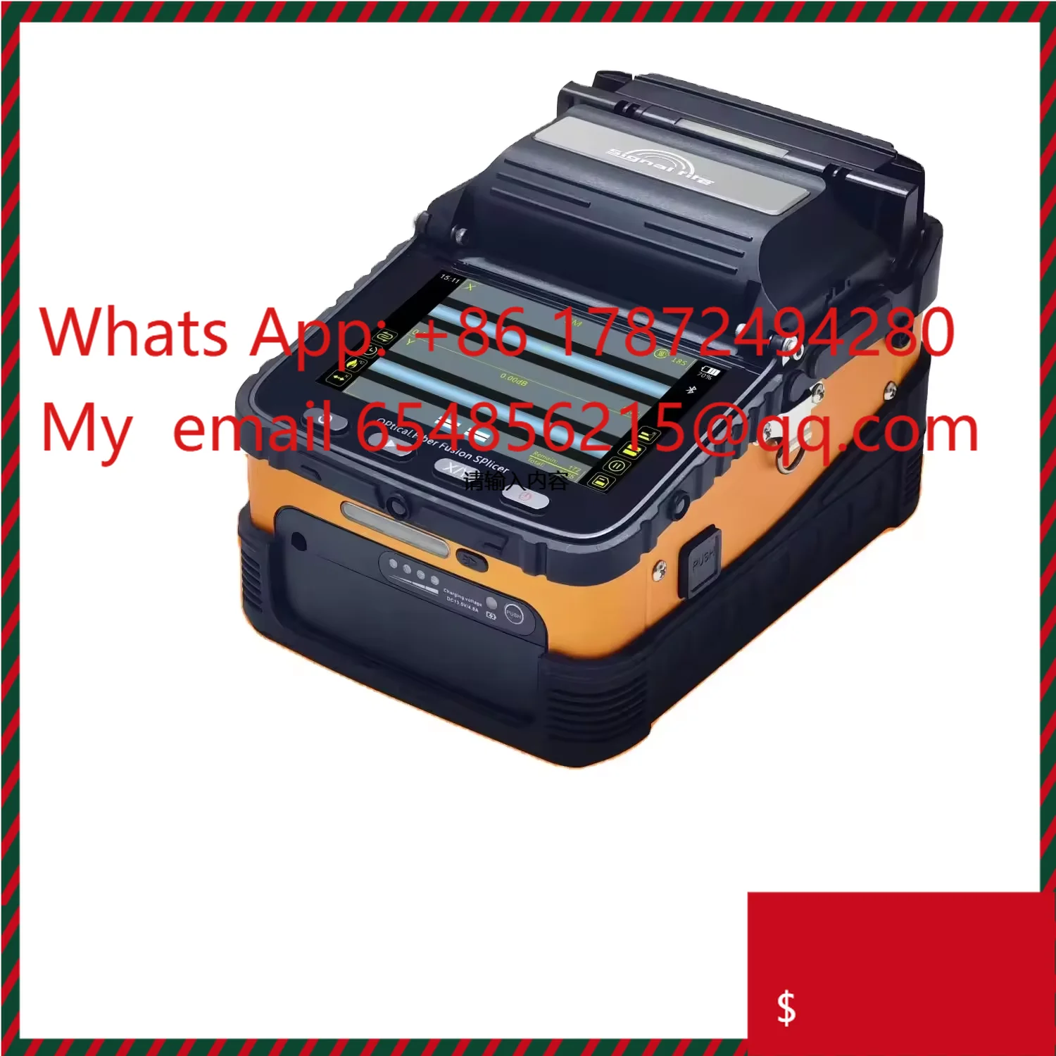 AI5 Fiber Optic Splicer Machine - FTTH Optical Fiber Fusion Splicing Tool for Network Construction