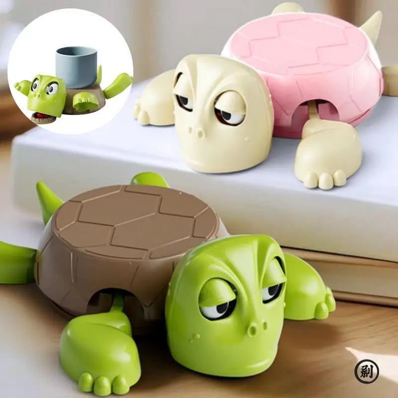 3D Printed Panicked Turtle Coaster Home Office Decorative Coffee Tea Cup Mat Insulation Pad Mug Holder with Funny Expression