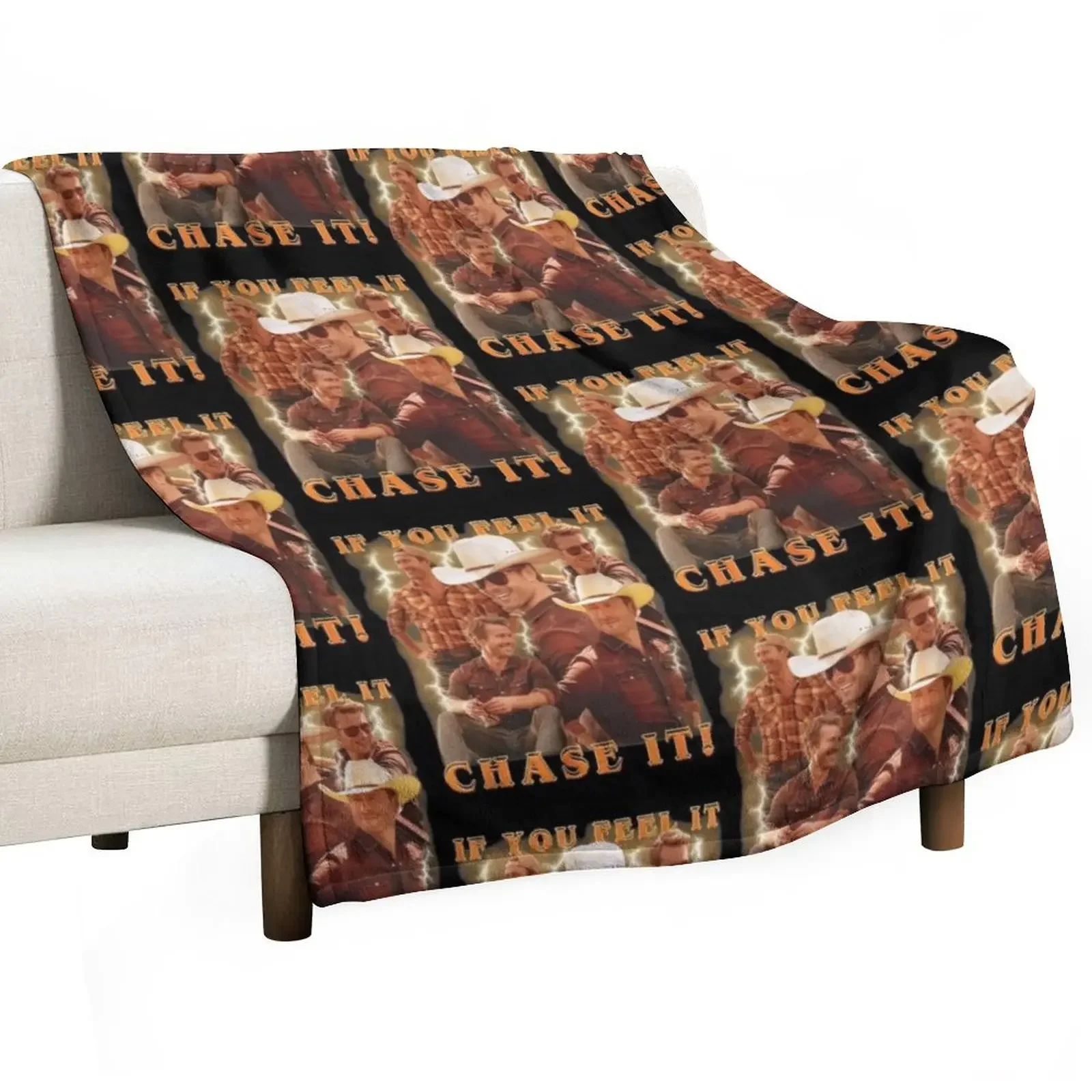 Cowboy Glen Powell Vintage Throw Blanket Quilt Single Blankets