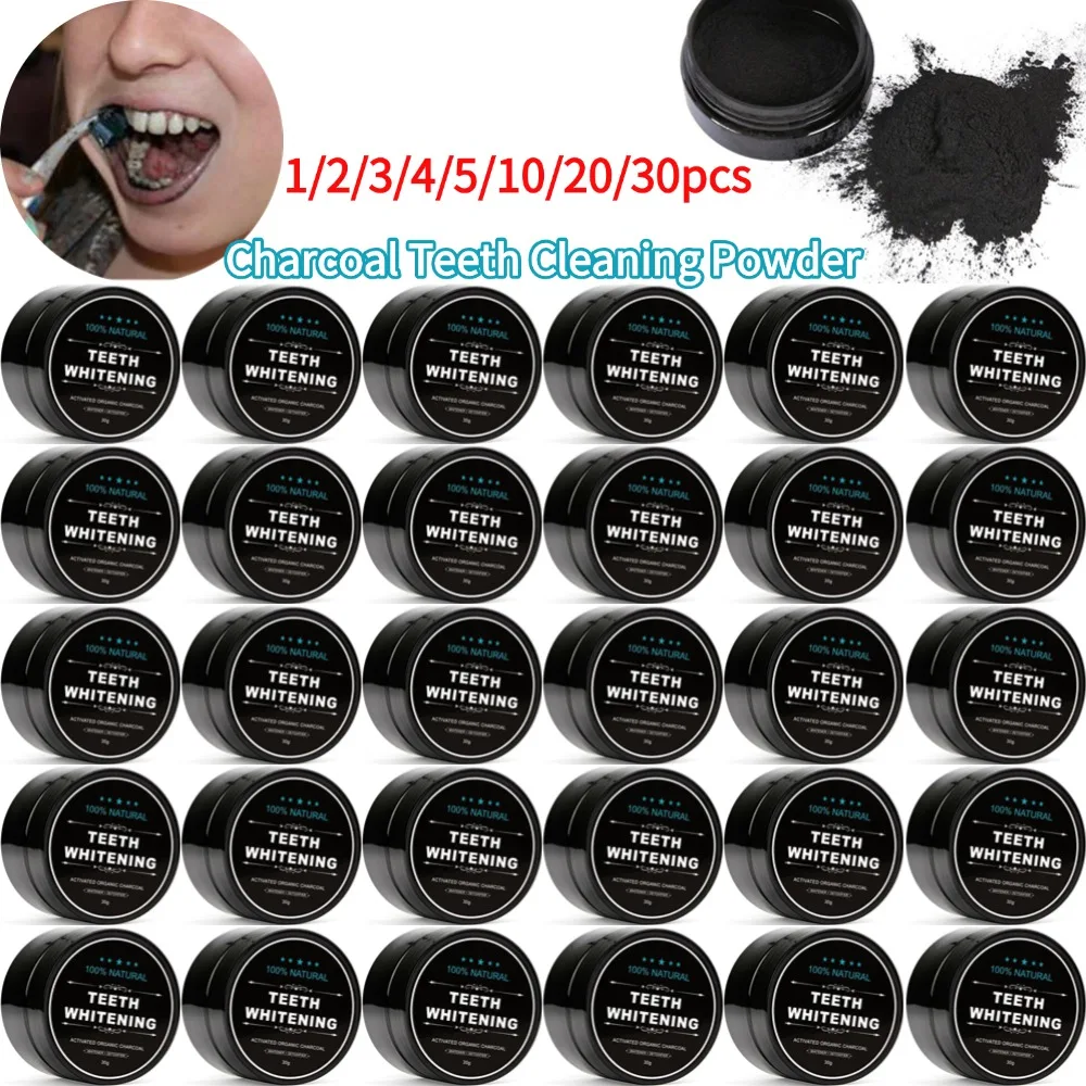 Teeth Whitening Powder Natural Organic Activated Charcoal Bamboo Toothpaste Plaque Tartar Charcoal Teeth Cleaning Powder
