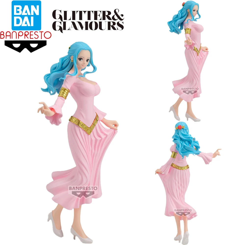 Pre Sale Original Bandai Banpresto Glitter & Glamours One Piece Nefertari Vivi Anime Waifu Girls Figures Collectible Model Toys