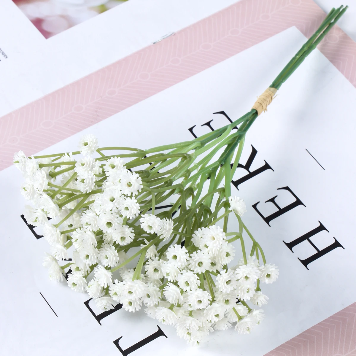 

23cm Gypsophila Artificial Plastic Flowers Babies Breath Wedding DIY Bouquet Decoration Arrangement Home Decor Fake Floral