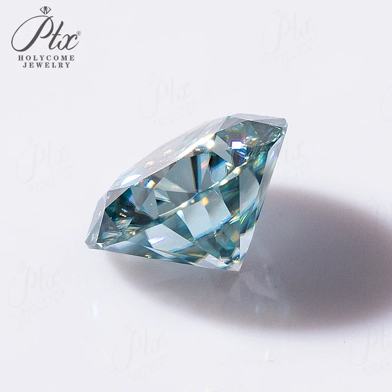 100 % echter Moissanit-Diamant, mehrfarbig, VVS1-Reinheit, 0,3–10 Karat, runde Form, GRA-Zertifikat, Schmuckmaterial, DIY-Zubehör. – Detail 4