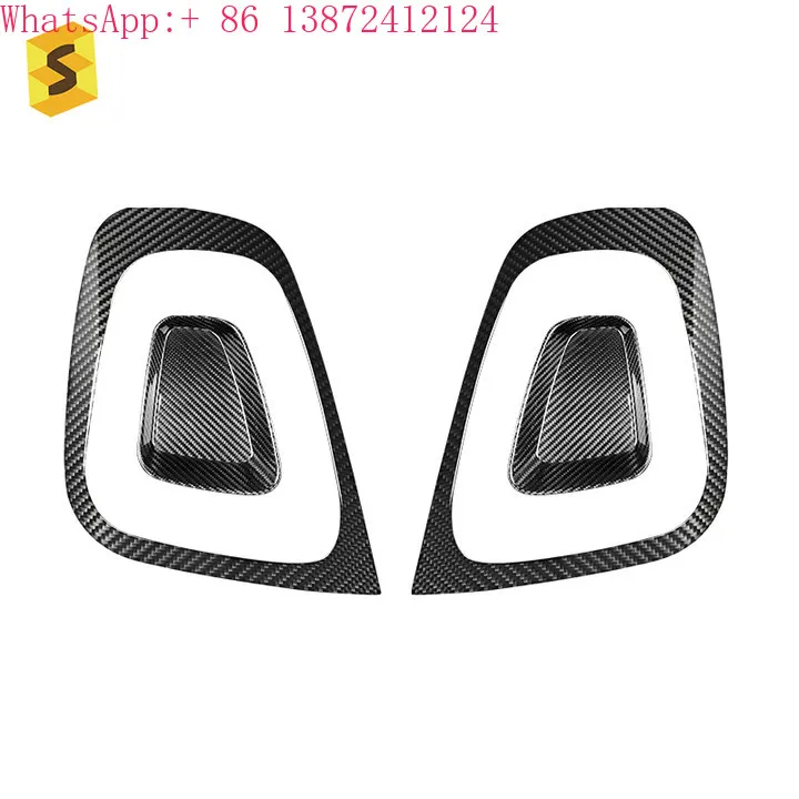

ES Carbon Fiber Car Rear Tail Light Decorative Frame Exterior Accessories Decoration for Fiat 500 Abarth 595 Restyling