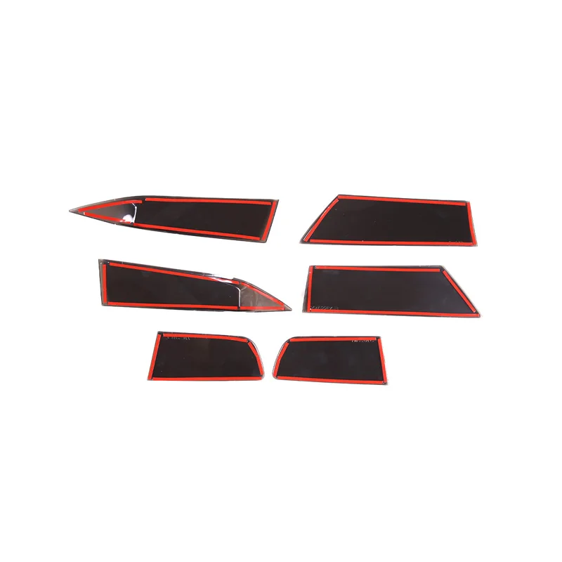 ABS Car Rear Light Hoods Decoration Cover Trim Tail Lamp Guards Sticker Fit For Subaru XV 2018-2022 Car Styling Accessories