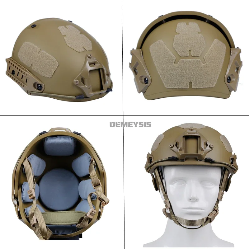 Airsoft Protection Helmets Outdoor Shooting Hunting Tactical Sports Helmet with Soft Inner Pads Paintball Combat Wargame Gear