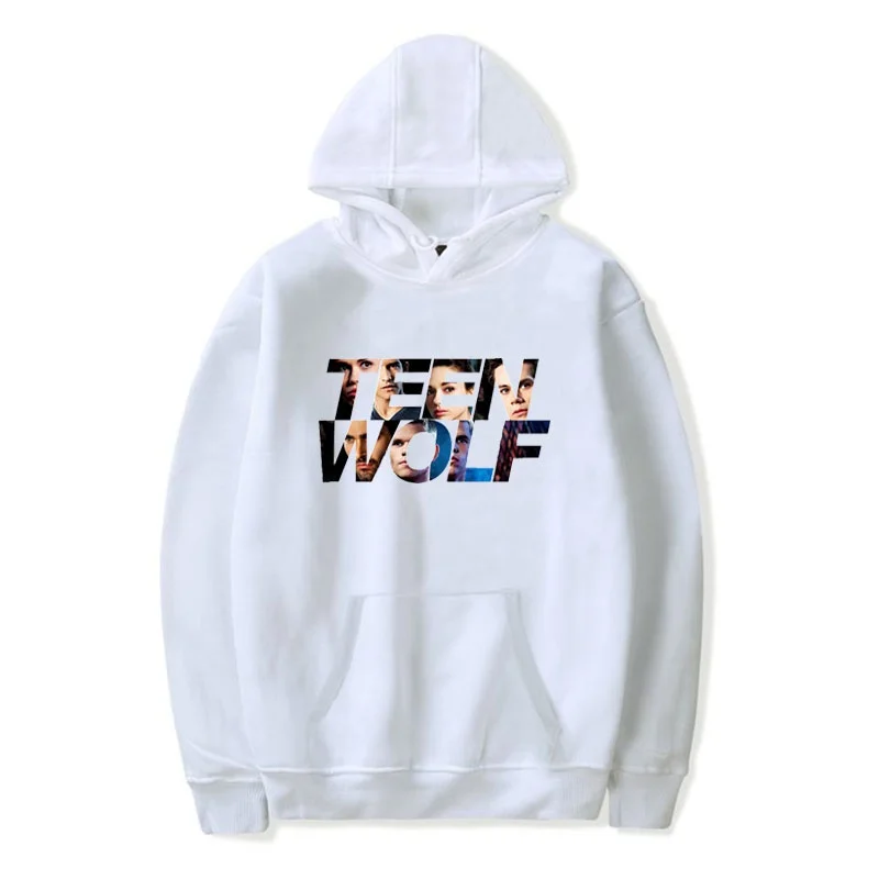 Usa Tv  Movie Teen-Wolfs Hoodies Cool Logo Printed Pullover Fashion Casual Personality Hooded Fleece Hoodie Sweatshirts Coats