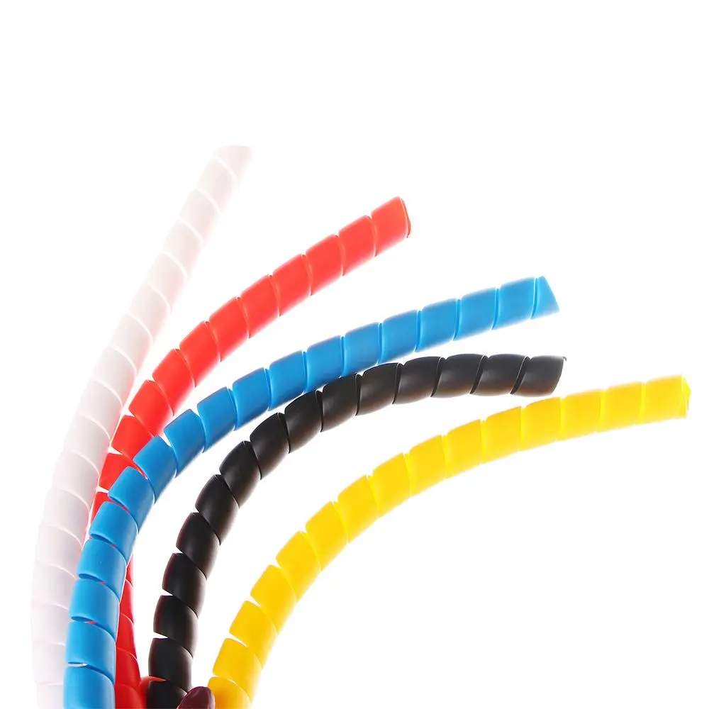 1M Retardant Wrap Tube Spiral Wire Winding Pipe Casing Cable Sleeves