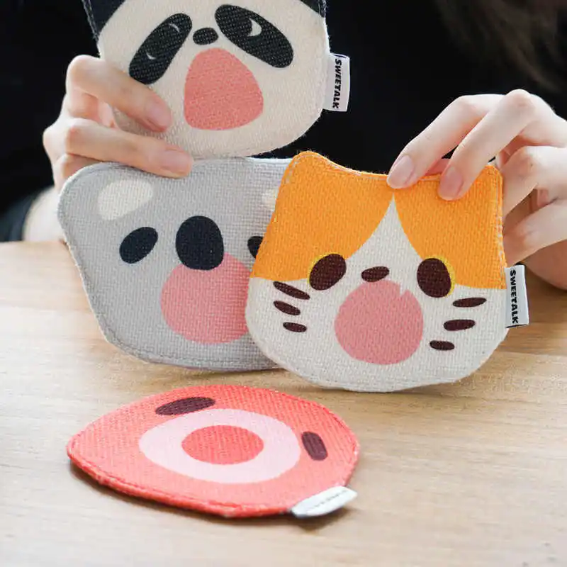 Alien Animal Coasters Linen Cup Creative Fun Cartoon Heat Insulation Table Mats Home Kitchen Anti-scald High Temperature Coaster
