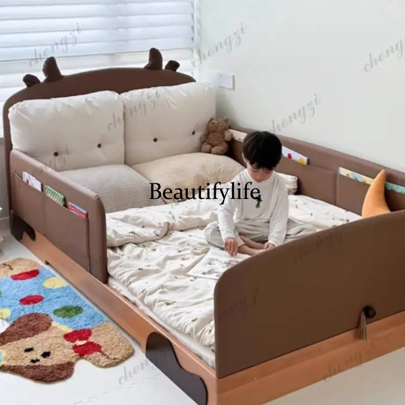 PPP White Simple Kids Beds Expandable Normal Luxuce Single Modern Girls Kids Bed Style Design Custom
