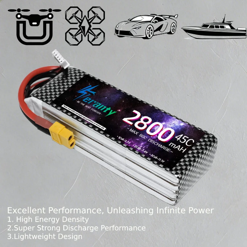 TERANTY V2.0 4S 14.8V 2800mAh - Drone Battery 4S のレビューと価格