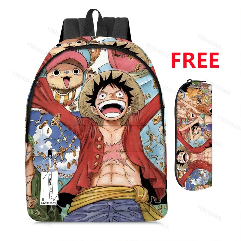 Nika Luffy Trafalgar D. Law One Piece Backpacks Mochila De Viaje for Schoolbags Study Stationery Anime Figures Mochila Book Bags