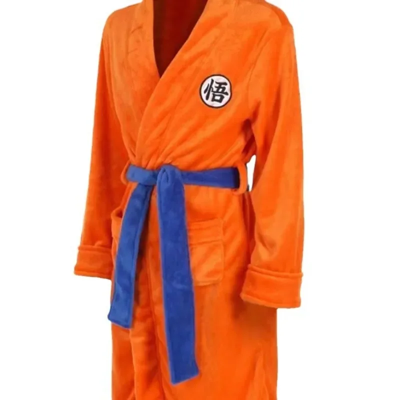 Dragon Ball Anime Son Goku Badjas Pyjama Vrouw Man Thuis Kleding Cartoon Zacht Los Warm Herfst en Winter Verjaardag Kerstcadeau