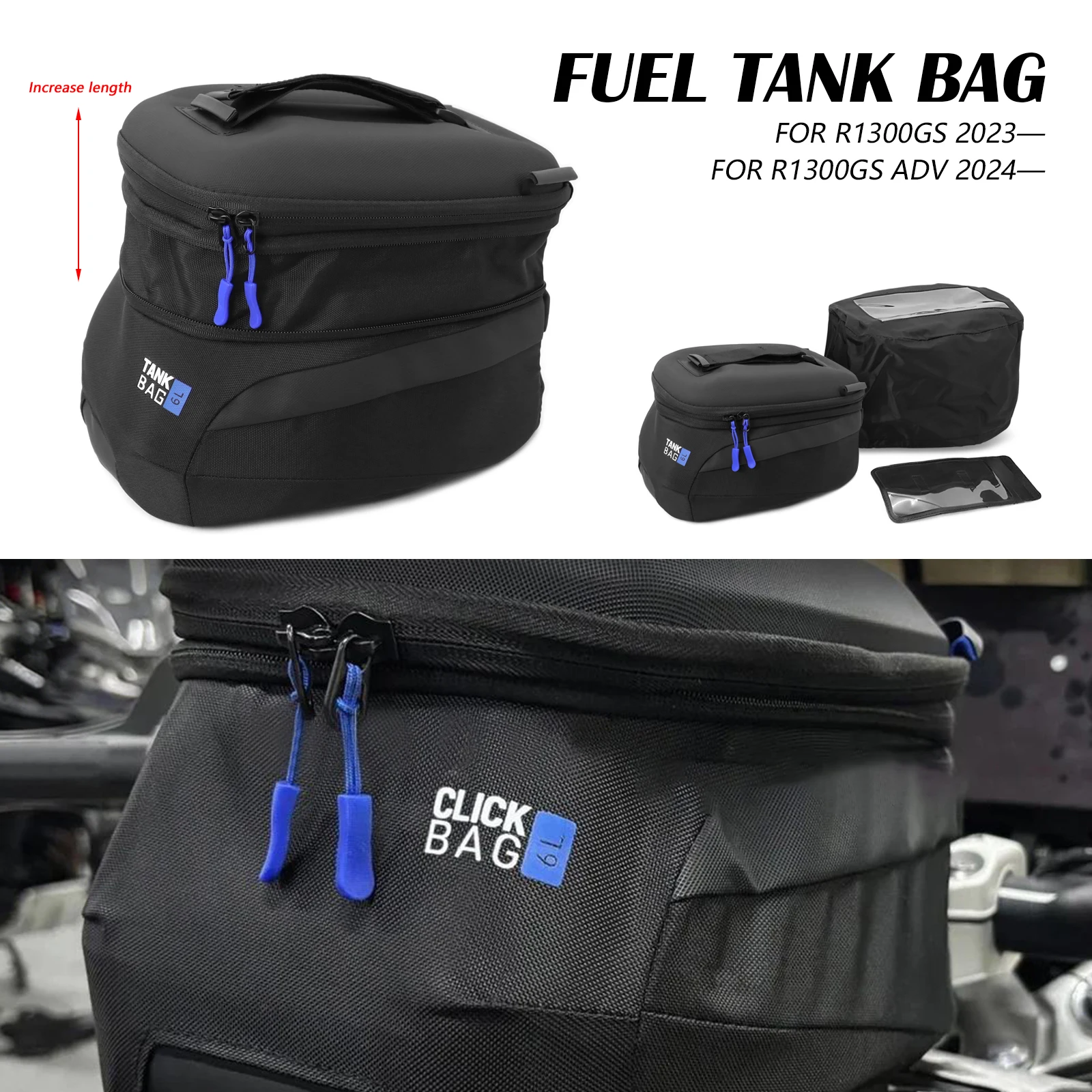 

New Motorcycle Accessories Tank Bag Luggage Storage Bags For BMW R1300GS ADV R1300 GS 2023 2024-