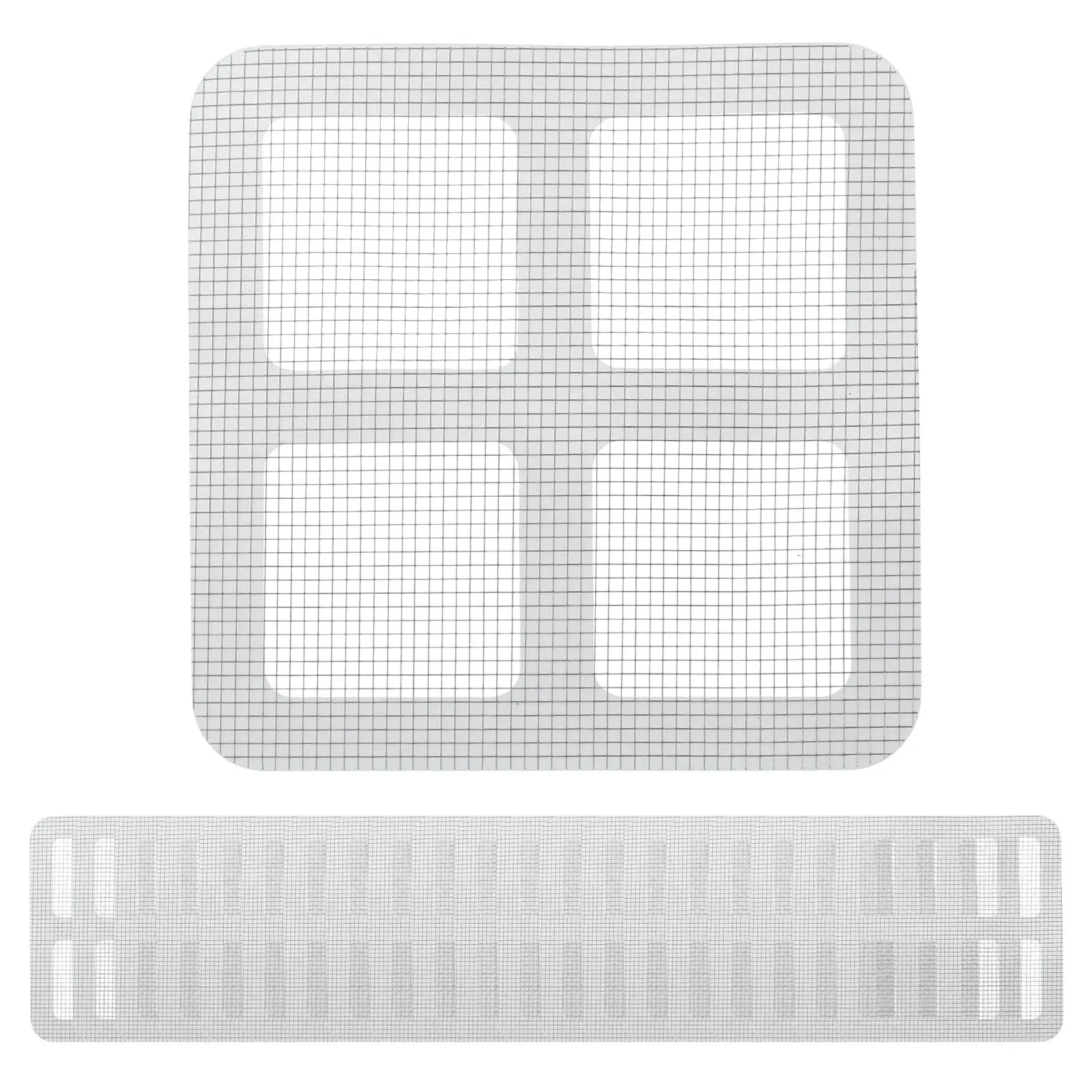 

12 Pcs Disposable Floor Drain Cover, Self Adhesive Shower Hair Catcher, Mesh Shower Drain Cover Sticker for Bathroom Kitchen Bathtub Laundry, Gray