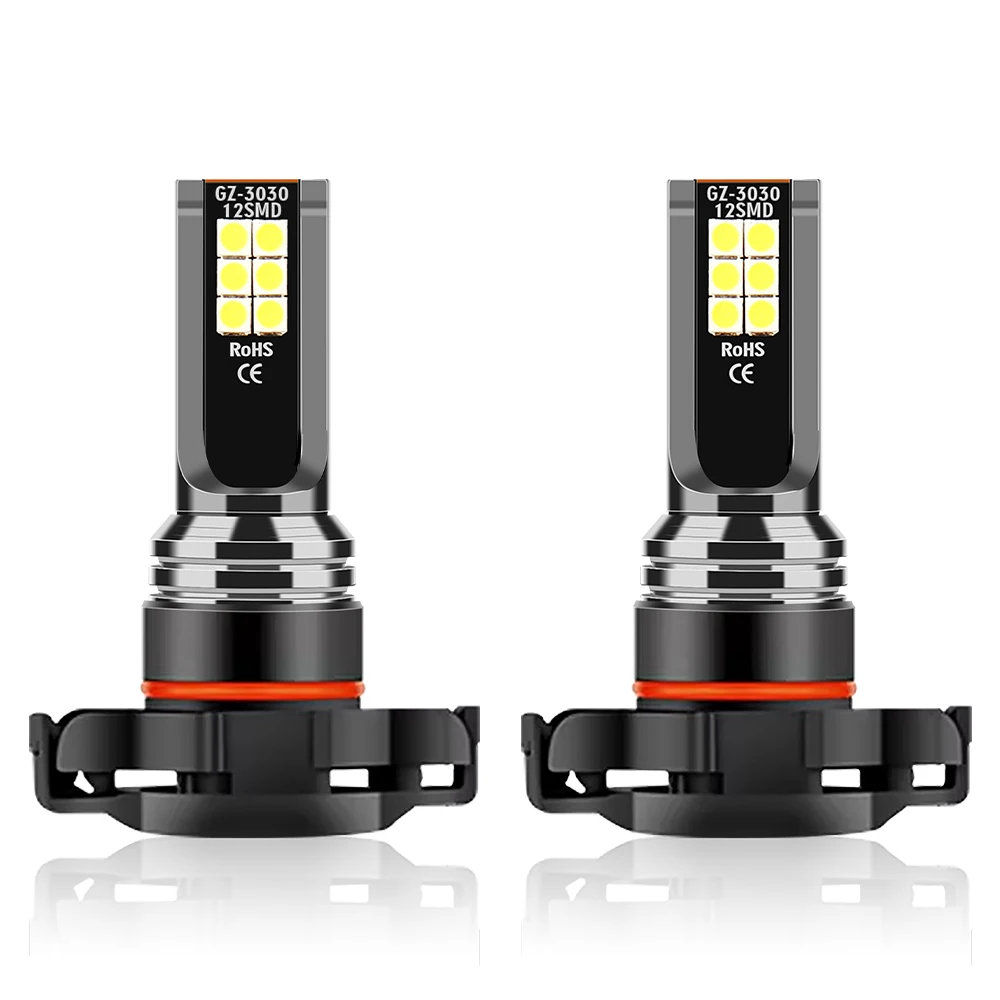 ل دودج دورانجو 2011 2012 2013 5202/H16 LED أضواء الضباب 6000K مصباح الضباب التوصيل والتشغيل عالية الكثافة 12 قطعة 3570 CSP رقائق