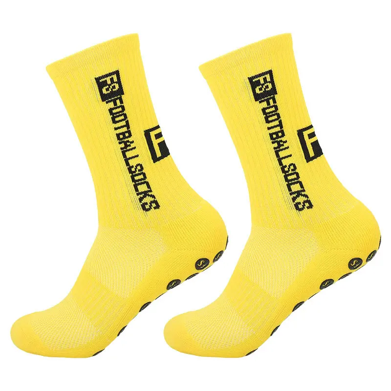 Dropshipping Sports Football Socks, Sole Glue Anti-slip Socks For Men, Thickened Cushioning Football Mid-calf Socks For Men