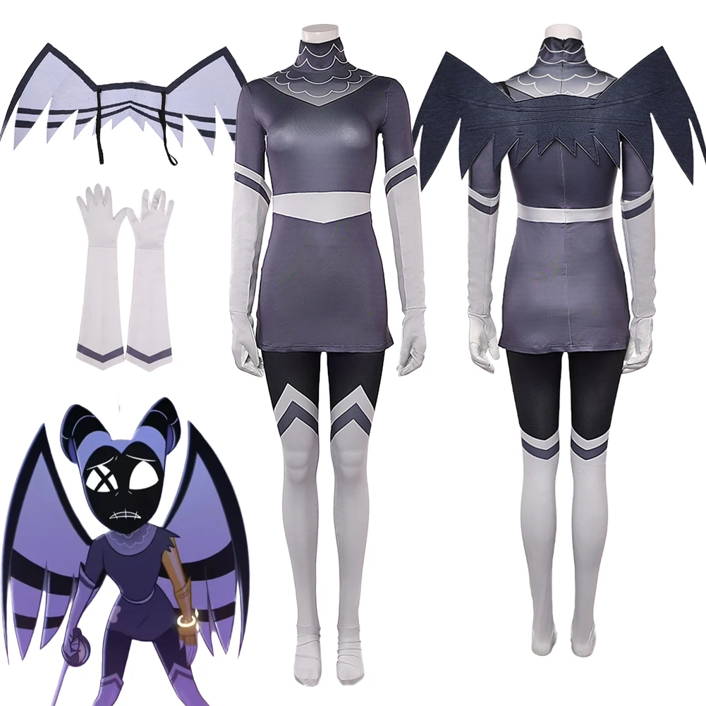 

Vaggie Lute Cosplay Fantasy Battle Clothing 2025 TV Hell Hotel Costume Disguise Halloween Adult Women Fantasia Party Outfits