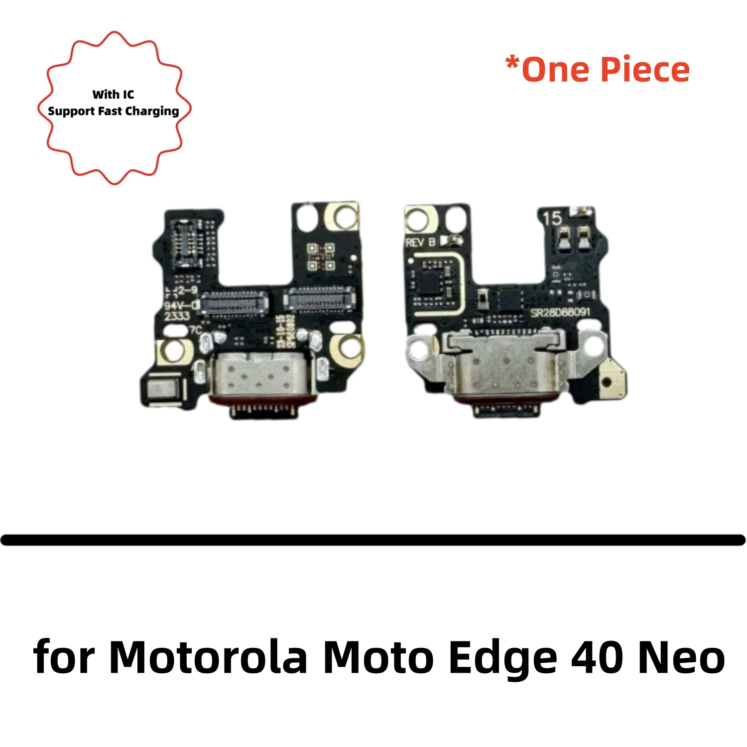 USB Charger Dock Connector Board Charging Port Flex Cable for Moto Edge 40 Neo Mainboard Motherboard Power Volume Side Button