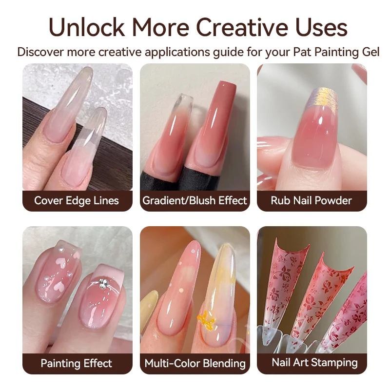 UR السكر 1/2/3 قطعة 4 في 1 بات اللوحة جيل للأظافر البولندية المشمش عالية التشبع سميكة التدرج طلاء الأظافر شبه الدائم هلام DIY بها بنفسك #5