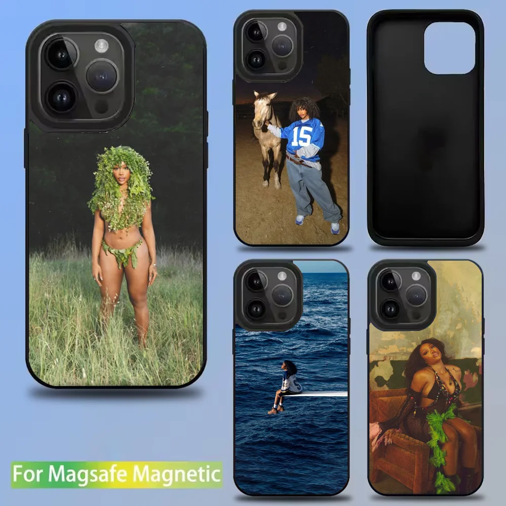 

Singer SZA lana Phone Case For IPhone 16 15 14 13 12 11 Pro Mini Max Soft Magnetic Cover