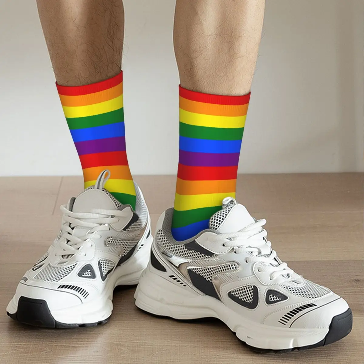 Calcetines de orgullo Gay para mujer, medias con bandera LGBTQ, moda Harajuku, Merch, Middle TubeSocks, Idea de regalo sorpresa