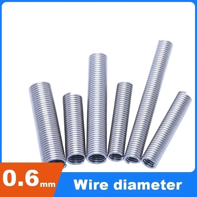 Wire diameter 0.6mm Earless tension spring and Double coil tension spring Length120-1000mm Sheath spring