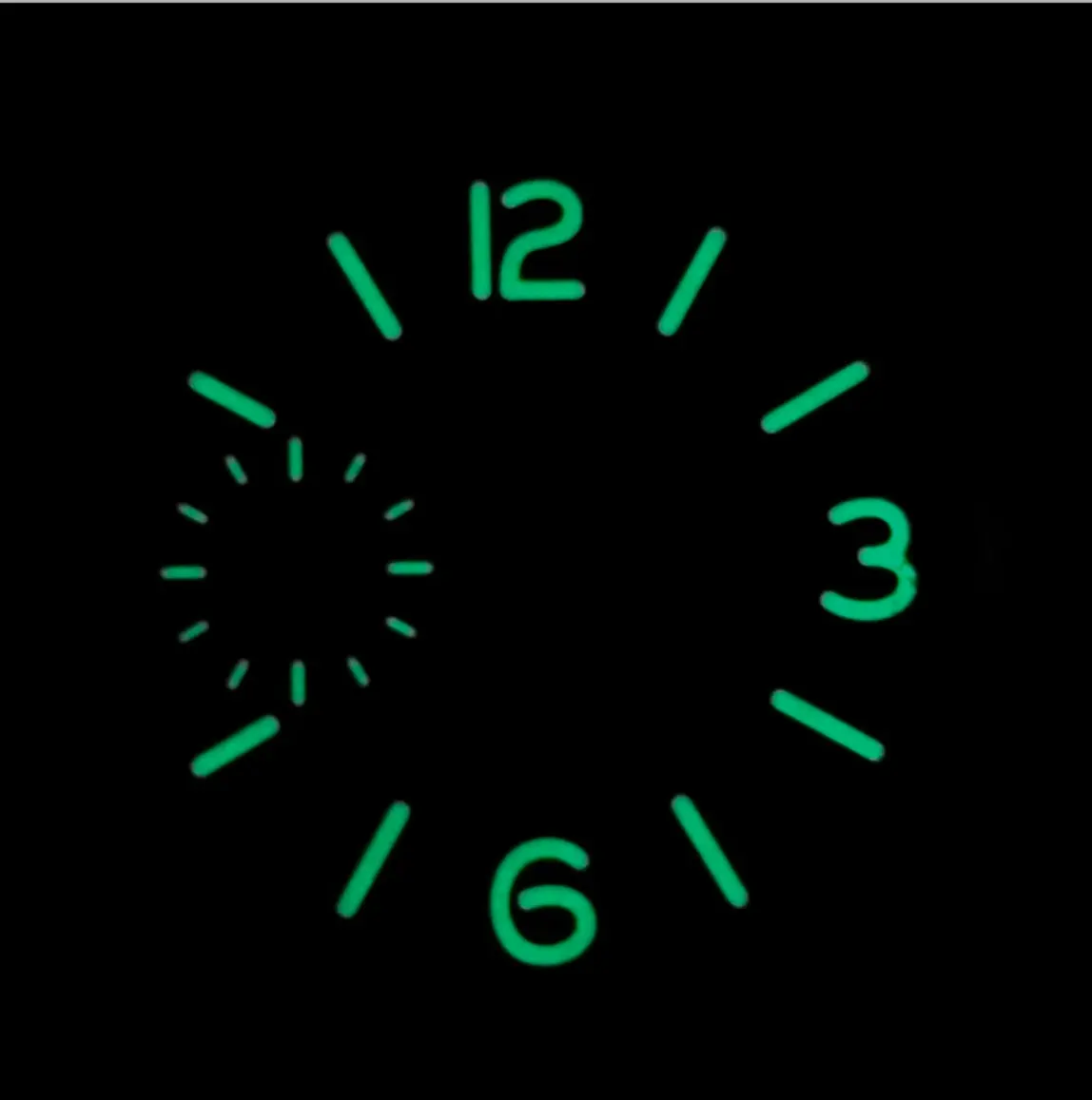 37 مللي متر ساعة معقمة الطلب الأخضر مضيئة صالح ETA6497 ST3600 أجزاء ساعة يد تعمل بالحركة #6