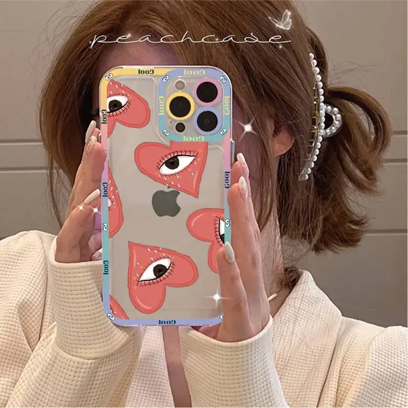 Funny Turkish Lucky Blue Evil Eye Phone Case for iPhone 11 12 13 Mini Pro Max 14 Pro Max Case shell