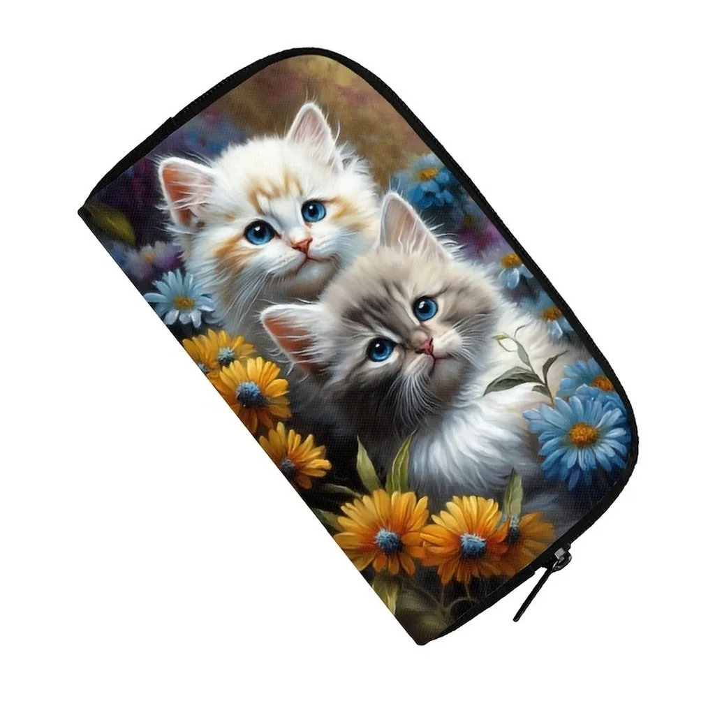 

Cute Print Zipper Cosmetic Bag Portable PVC Makeup Pouch for Daily Lipstick Skincare Beauty Product Storage