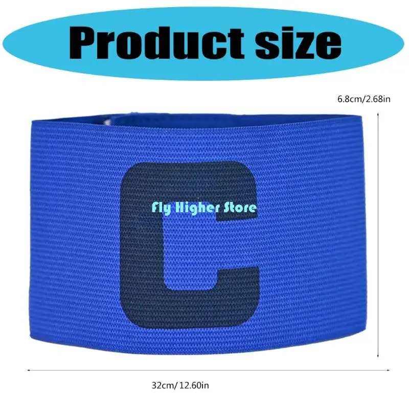 8pcs Sport Capitão Arm Bands Ajuste o jogador futebol ao ar livre capitão braçadeiras elásticas capitão futebol braço
