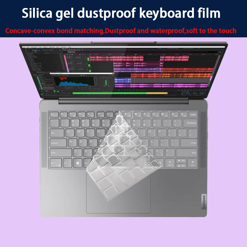

For Lenovo Slim 7 14IMH9 silicone keyboard film laptop screen film HD film toughened film matte film anti-blue film