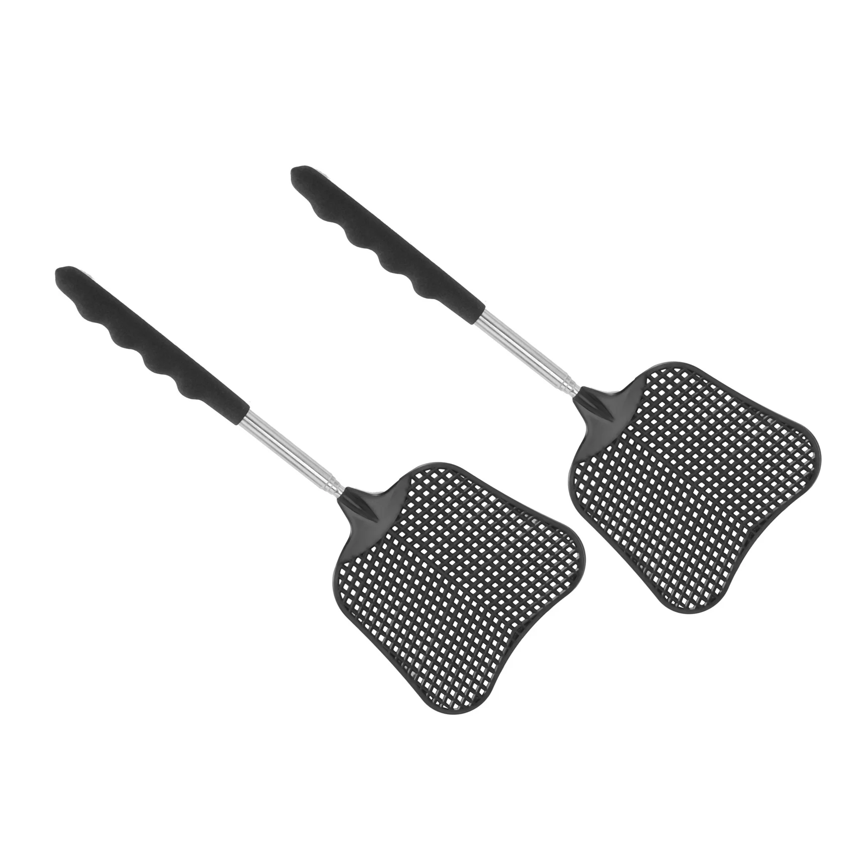 

ABVG-Mosquito And Fly Killing Plastic Fly Swatter Retractable Stainless Steel Rod,For Indoor And Outdoor Use (6 Pack)