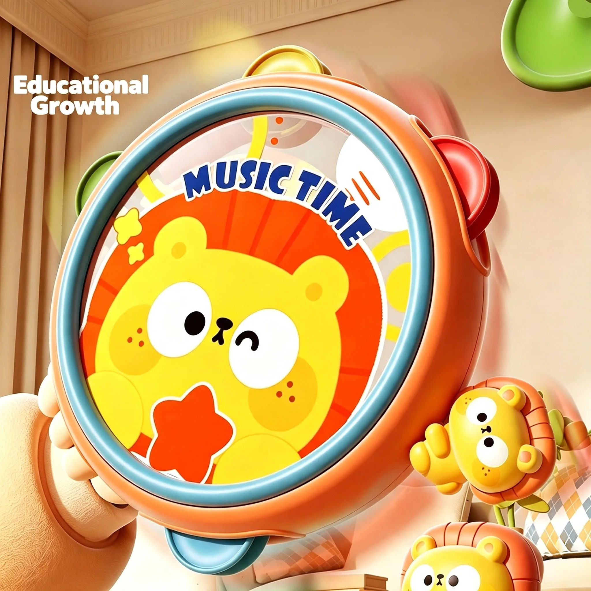 لعبة طبلة دف كرتونية للأطفال و - مراجعة Musical Instruments Cartoon وسعره