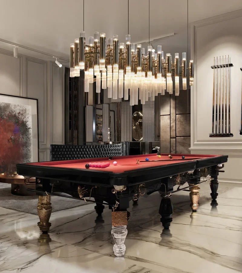 Newly Upgraded BOCA DO LOBO Pool Table Snooker Table 7ft/8ft/9ft/10ft Top Quality Solid Wood Billiard Table For Home Vill