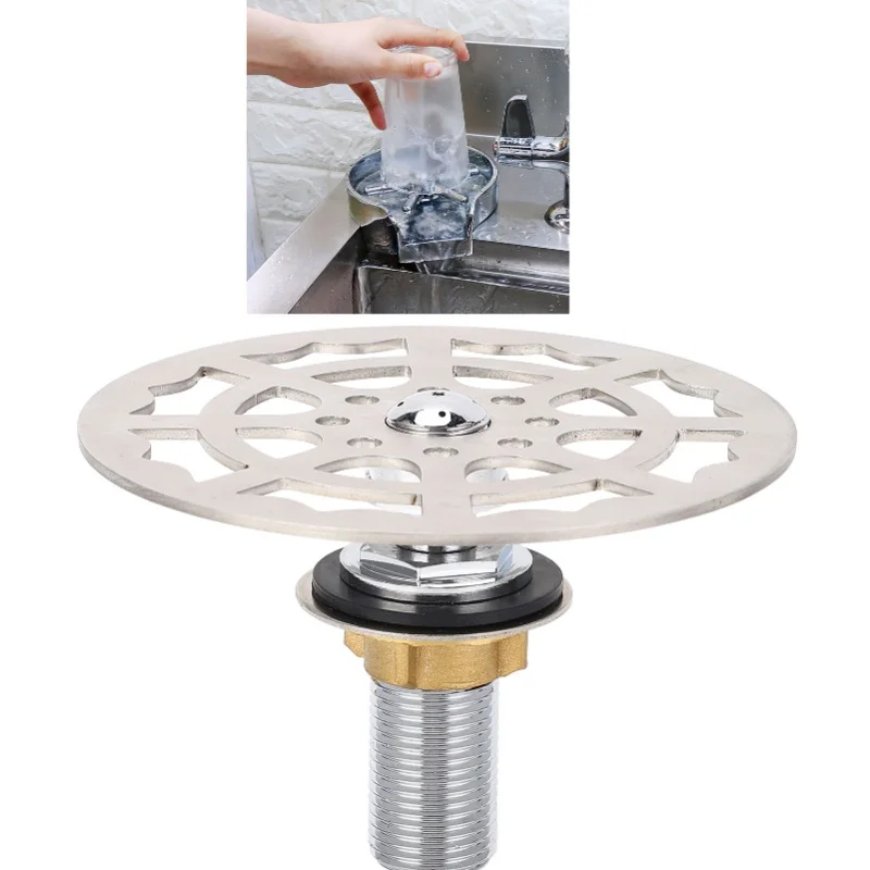 바 글라스 린서 수도꼭지 헤드 스테인리스 스틸 자동 컵 세척기 클리너 액세서리