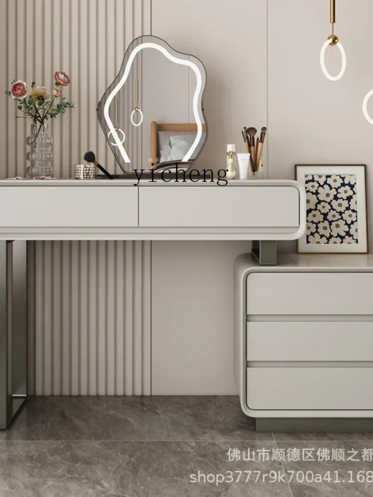 i10.9-Dresser Three-Bucket Cabinet Integrated Dresser Solid Wood Makeup Table Retractable