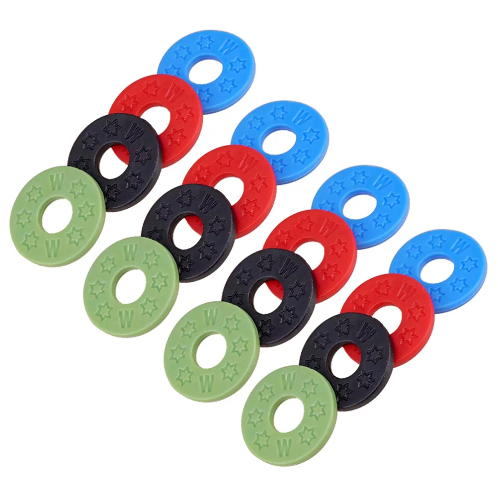 

4Pcs Guitar Strap Lock Set Silicone Anti- Pad Guitar Strap Protectors Guitar Supplies for Electric and Acoustic Guitars