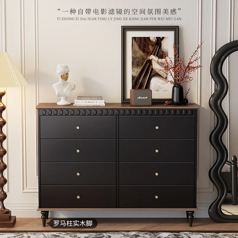 

Medieval chest of drawers Bedroom locker Large capacity drawer storage cabinet Ultra-thin 30cm chest of drawers