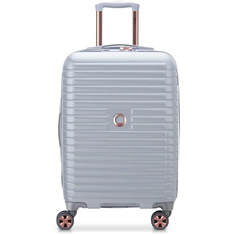 

DELSEY PARIS Cruise 3.0 Hardside Expandable Luggage with Spinner Wheels, Platinum, Carry on 20 Inch