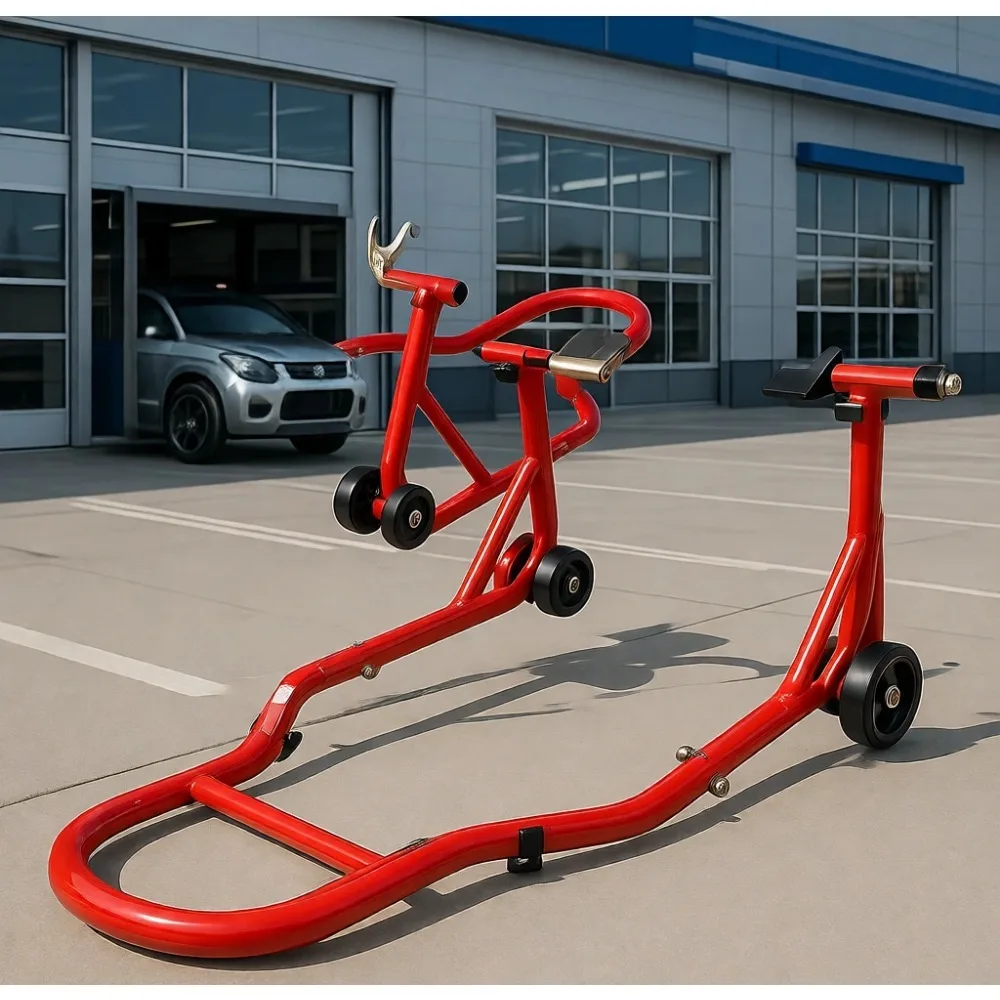 

Универсальная подставка для мотоцикла 1100 фунтов (500 кг) с комплектом для передней и задней подвески, включая шпули для вилки и маятника