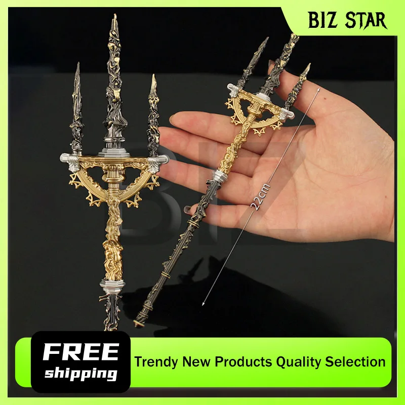 22cm/8.66in Eldenn Game Peripherals Mugwin Holy Spear Weapons Alloy Toys Figurines Weapon Collectibles Props Ornaments Boy Gifts